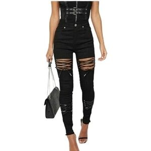 Maniere De Voir Lace up Jeans